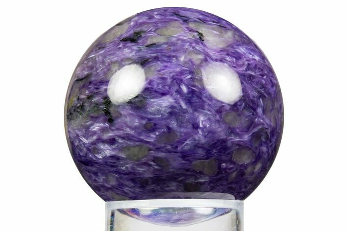 Polished Purple Charoite Sphere - Siberia #323498